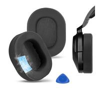 Geekria Almohadillas de repuesto de gel refrescante deportivo para auriculares Corsair HS65, HS55, piezas de reparación (negro)