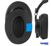 Geekria Almohadillas de Repuesto de Gel refrigerante Sport para Auriculares Audio-Technica ATH M50X, M50XBT, M50, M40X, M30, M20, M10, Piezas de reparación de Almohadillas para Auriculares (Negro)