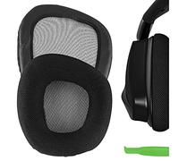 Geekria Almohadillas de Repuesto de Malla cómoda para Corsair Void/Void v2/ Void Pro/Pro RGB/Void Elite/EliteRGB/Surround RGB (con Cable e inalámbrico) para Gaming USB (Negro/Gris)