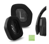 Geekria Almohadillas de repuesto de tela de malla para Alienware AW988, almohadillas para auriculares, almohadillas para auriculares, piezas de reparación (negro)
