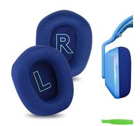 Geekria Almohadillas de repuesto de tela de malla para auriculares Logitech G733, G535, G335, color azul