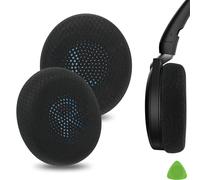 Geekria Almohadillas de Repuesto de Tela de Malla para Jabra Evolve2 65 (65MS 65UC USB)/ Evolve2 40 (40UC 40MS USB)/ Elite 45h Auriculares inalámbricos supraaurales, Piezas de reparación (Negro)