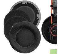 Geekria Almohadillas de Repuesto de Terciopelo con Comodidad para AKG K701, K702, Q701, Q702, K601, K612, K712, K400, K500, Cojines para Auriculares, Piezas de reparación con guía en Video (Negro)