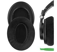 Geekria Almohadillas de Repuesto de Terciopelo con Confort para Audio-Technica ATH-M50X, ATH-M50xBT2, ATH-M40X, ATH-M30X, ATH-M20X, ATH-M10, con Piezas de reparación e guía en vídeo (Negro)