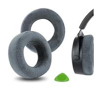 Geekria Almohadillas de repuesto de terciopelo extra grueso para auriculares Beyerdynamic DT 700PROX/900 PROX, piezas de reparación (gris)