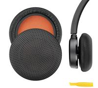 Geekria Almohadillas de repuesto para auriculares Plantronics Voyager 4320/4310/4220/4210/Focus B825, BlackWire 7225/5200/5210/5220, BT600, almohadillas para los oídos (negro)