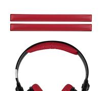Geekria - Almohadillas de repuesto para auriculares Sennheiser HD 25/25II/ 25Plus/ 25-13/ 25SP/ 25Aluminio/25Special Edition (2 unidades), color rojo