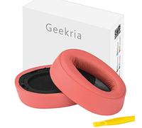 Geekria Almohadillas de Repuesto para Auriculares Sony MDR-100ABN WH-H900N, Almohadillas de Repuesto, Almohadillas para los oídos, Almohadillas para los oídos, Piezas de reparación (Rosa-Naranja)