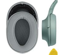 Geekria Almohadillas de repuesto para auriculares Sony MDR-100ABN, WH-H900N, piezas de reparación (verde grisáceo)