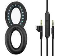 Geekria Almohadillas de Repuesto y Cable de Audio para Bose AE2/AE2i/AE2w, con Almohadillas de Espuma viscoelástica, micrófono en línea y Control de Volumen (Cable + Almohadilla)