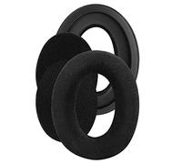 Geekria Almohadillas de Terciopelo de Recambio para Orejeras Sennheiser HD505, HD515, HD518, HD555, HD558, HD559, HD569, HD579, HD598, Almohadillas para Reparación con Guía en Video (Negro)