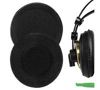 Geekria Almohadillas de Terciopelo de Repuesto Comfort para AKG K240/K240S/K240MKII/K241/K270/K271/K271S/K272/K52/K72/K92/K242/K340/K550/K551 (Negro)