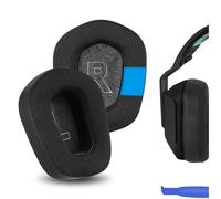 Geekria Almohadillas deportivas de gel de refrigeración de repuesto para auriculares Logitech G733, G535, G335, piezas de reparación (negro)