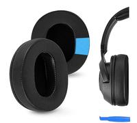 Geekria Almohadillas deportivas de gel refrigerante de repuesto cómodas para auriculares Razer Kraken V4/V4X/V3Pro/V3X/V3 HyperSense, piezas de reparación (negro)