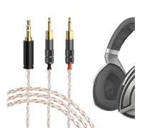 Geekria Apollo 4 NOCC+Single-Crystal Plata Cable Actualización para Auriculares Sennheiser HD700/Cable de repuesto/16 Núcleos Mixed Circular de Tejer Cable Audio (4 Núcleos 3,5 mm Audio Jack 4,25 m)