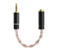 GEEKRIA Apollo 4N OCC and Single-Crystal Silver Upgrade Cable / 4.4MM Balanced Female to 2.5MM Balanced Male Adapter Cord / 4 Cores Conversion Audio Cable (5.1 inches)