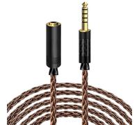 GEEKRIA Apollo 6NOCC - Cable equilibrado de cobre de cristal único de 4,4 mm, cable de repuesto macho a hembra de 4,4 mm para auriculares HiFi (3 m)