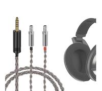 Geekria Apollo - Cable de audio de cristal único plateado compatible con Sennheiser HD800 HD800S HD820, cable de repuesto de 4,4 mm para auriculares HiFi (130 cm)