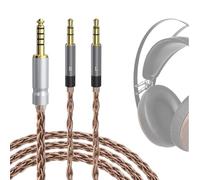 Geekria Apollo - Cable de audio único compatible con Meze Audio 99 Classics Series, 109 PRO, LIRIC 2, LIRIC 4,4 mm a doble 3,5 mm, cable de repuesto para auriculares (1,5 m)