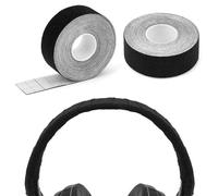 Geekria Banda de reparación para Diadema de Auriculares, Cubierta Compatible con Sony WH-1000XM5, Skullcandy Crusher ANC y Soundcore Life Q20, instalación DIY fácil (Negro/2 Unidades)