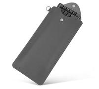 GEEKRIA Bolsa de transporte delgada para teclados, compatible con MelGeek O2, Flow Lite 84, Logitech MX Mechanical Mini, LOFREE Flow84, IQUNIX MQ80, bolsa de viaje protectora de cuero vegano (gris