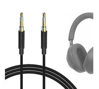 GEEKRIA Cable audio trenzado de tela compatible con Sony WH-1000XM6/1000XM5/1000XM4, WH-XB920N/XB910N, INZONE H5, cable estéreo de repuesto de 3,5 mm (4 ft/1,2 m)