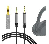 GEEKRIA Cable de audio adaptador de 4,4 mm compatible con Sony WH-1000XM6/1000XM5/1000XM4, WH-XB920N/XB910N, balanceado de 2,5 mm a 3,5 mm, cable estéreo de repuesto (4 ft / 1,2 m)
