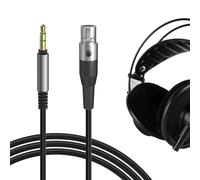 GEEKRIA Cable de audio compatible con AKG Q701, K702, K712, K271S, K271 MKII, K240 S/Studio, K245, K241, cable estéreo de 3,5 mm con Mini XLR, nylon trenzado (6 ft / 1,7 m)