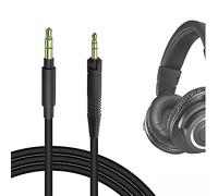 GEEKRIA Cable de audio compatible con auriculares ATH ATH-M70x ATH-M60x ATH-M50x ATH-M40x M50xrd M50xwh, 2,5 mm Aux de repuesto (5,6 ft/1,7 m)