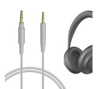 GEEKRIA cable de audio compatible con auriculares Bose 700, QuietComfort Ultra, QC 45/35II/35/25/SE, cable estéreo de repuesto de 3,5 mm a 2,5 mm (1,2 m)