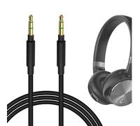 GEEKRIA Cable de audio compatible con B&O H95, H9i, H9 (3.ª gen), H9, H8i, H8, H7, HX, Jabra Evolve3 85/Elite 85h, B&W PX7/PX5, cable estéreo de 3,5 mm (1,2 m)