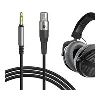GEEKRIA Cable de audio compatible con Beyerdynamic DT 900 PRO X, DT 770 PRO X LE, cable estéreo de nailon trenzado de 3,5 mm (6ft / 1,7m)