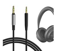 GEEKRIA Cable de audio compatible con Bose Headphones 700, QuietComfort Ultra, QC45/35II/35/25, cable estéreo de repuesto de nailon trenzado de 2,5 mm (4 ft / 1,2 m)