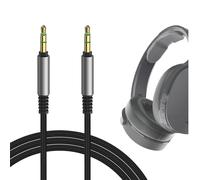 GEEKRIA Cable de audio compatible con Skullcandy Hesh Evo/ANC/3/2, Crusher Evo/ANC y auriculares Hesh, cable estéreo trenzado de nailon de 3,5 mm (1,2 m)