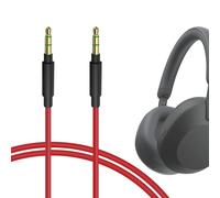 GEEKRIA Cable de audio compatible con Sony WH-1000XM6/1000XM5, Sennheiser HDB 630, Skullcandy Hesh Evo/3, Crusher Evo (3,5 mm) cable estéreo de repuesto (1 m)