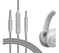 GEEKRIA Cable de audio con micrófono compatible con JBL Tune 770NC 700BT, 660NC, 2,5 mm a 3,5 mm, cable estéreo de repuesto con micrófono en línea y control de volumen (4 ft/1,2 m)