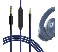 GEEKRIA Cable de audio con micrófono, compatible con JBL Tune 770NC 710BT Live 660NC 650BTNC, para auriculares, 2.5 mm a 3.5 mm, cable de repuesto con micrófono en línea y control de volumen (1.2