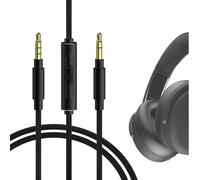 GEEKRIA Cable de audio con micrófono, compatible con Skullcandy Crusher ANC2, Hesh3, cable para auriculares, cable estéreo de repuesto trenzado de nailon de 1/8" y 3,5 mm (4 pies/1,2 m)