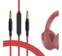 GEEKRIA Cable de audio con micrófono - compatible Skullcandy Hesh Evo, Crusher Evo, Crusher Wireless, Cassette, Riff 2, cable estéreo de 3,5 mm con micrófono integrado (4 ft/1,2 m)