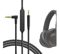 GEEKRIA Cable de audio con micrófono y control de silencio compatible con JBL Tune 770NC/760NC/720BT, Live 660NC/650BTNC/500BT/460NC, Tour One M2, 3.5 mm a 2.5 mm (1.2 m/4 ft)
