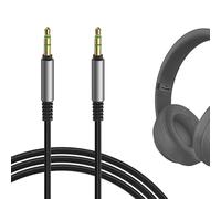 GEEKRIA Cable de audio de nailon trenzado compatible con Beats Solo 4/3, Executive, Pro, Mixr, 1/8" (3,5 mm) a 3,5 mm, cable estéreo de repuesto (4 ft/1,2 m)