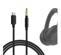 Geekria Cable de audio digital USB-C compatible con Sony ULT WEAR, WH-1000XM6/1000XM5/1000XM4, WH-XB910N, WH-CH720N, INZONE H5, repuesto Type-C (1,7 m)