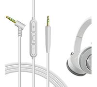 GEEKRIA Cable de audio micrófono y control de silencio compatible con JBL 770NC/760NC, Live 760NC/670NC, cable estéreo de repuesto de 3,5 mm a 2,5 mm (1,2 m)