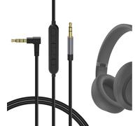 GEEKRIA Cable de audio micrófono y control de silencio, compatible con Sony WH-1000XM6, Beyerdynamic DT 270 PRO, Beats Studio Pro/3, Solo 4, cable de repuesto de 3,5 mm (4 ft/1,2 m)
