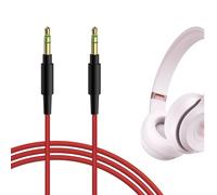 GEEKRIA Cable de audio trenzado de nailon compatible con Beats Solo 4 Solo 3 Mixr Pro: cable para auriculares, 1/8" (3,5 mm) a 3,5 mm, estéreo de repuesto (4 ft / 1,2 m)