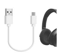 Geekria Cable de carga Micro-USB corto para auriculares, compatible con auriculares, teléfonos Android y tabletas, cable de repuesto USB a Micro-USB (1 ft / 30 cm)