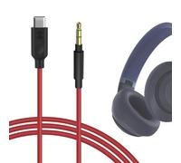 GEEKRIA Cable digital de USB-C a audio compatible con Beats Solo 4, Skullcandy Crusher ANC 2, JBL Tune 780NC/680NC, Live 770NC - cable de audio Type-C de repuesto (5,6 ft / 1,7 m)