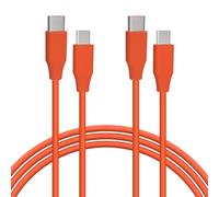GEEKRIA Cable USB para cargador de audífonos compatible con JBL Live 500BT/50BTNC, TUNE 750BTNC/600BTNC, USB-C a Micro-USB de repuesto (4 ft/120 cm, pack de 2)