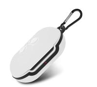 Geekria - Carcasa de Silicona Compatible con Samsung Galaxy Buds+ Plus, Samsung Galaxy Buds 2019, Bluetooth True Wireless Earbuds, Funda Funda de Silicona con Llavero (Blanco)