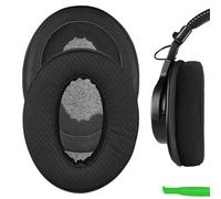 Geekria Comfort - Almohadillas de repuesto de tela de malla extra gruesa para auriculares Sony MDR-7506, MDR-V6, MDR-CD900ST, piezas de reparación (negro)